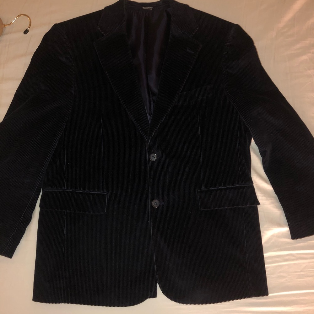 Meeting Street 40S navy blue corduroy blazer